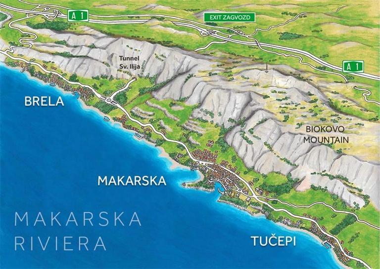 Apartman Tony Макарська Екстер'єр фото